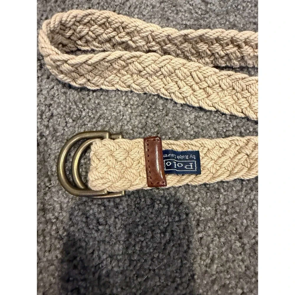 Polo By Ralph Lauren Women's Tan Braided Belt